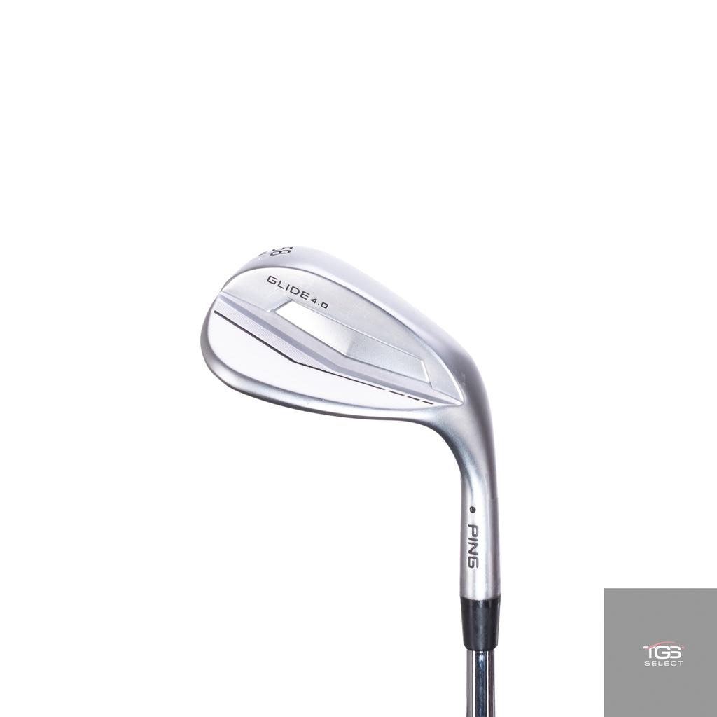 (RH) Ping Glide 4.0 Black Dot Chrome (58°,W,14°) Dynamic Gold Spinner Tour Issue (Wedge Flex)