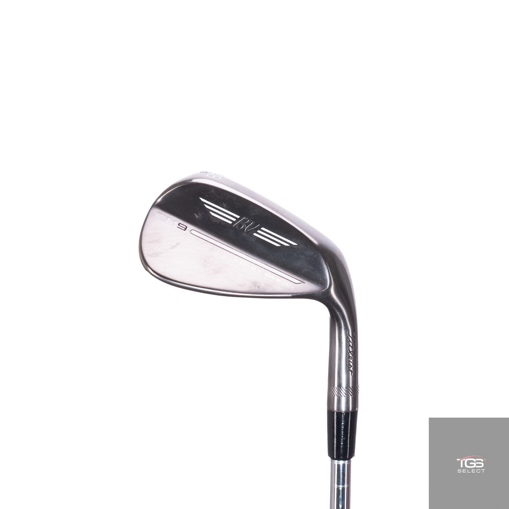 (RH) Titleist Vokey SM9 Brushed Steel (48°,F,10°) Dynamic Gold Mid 100 (R300, Regular Flex)