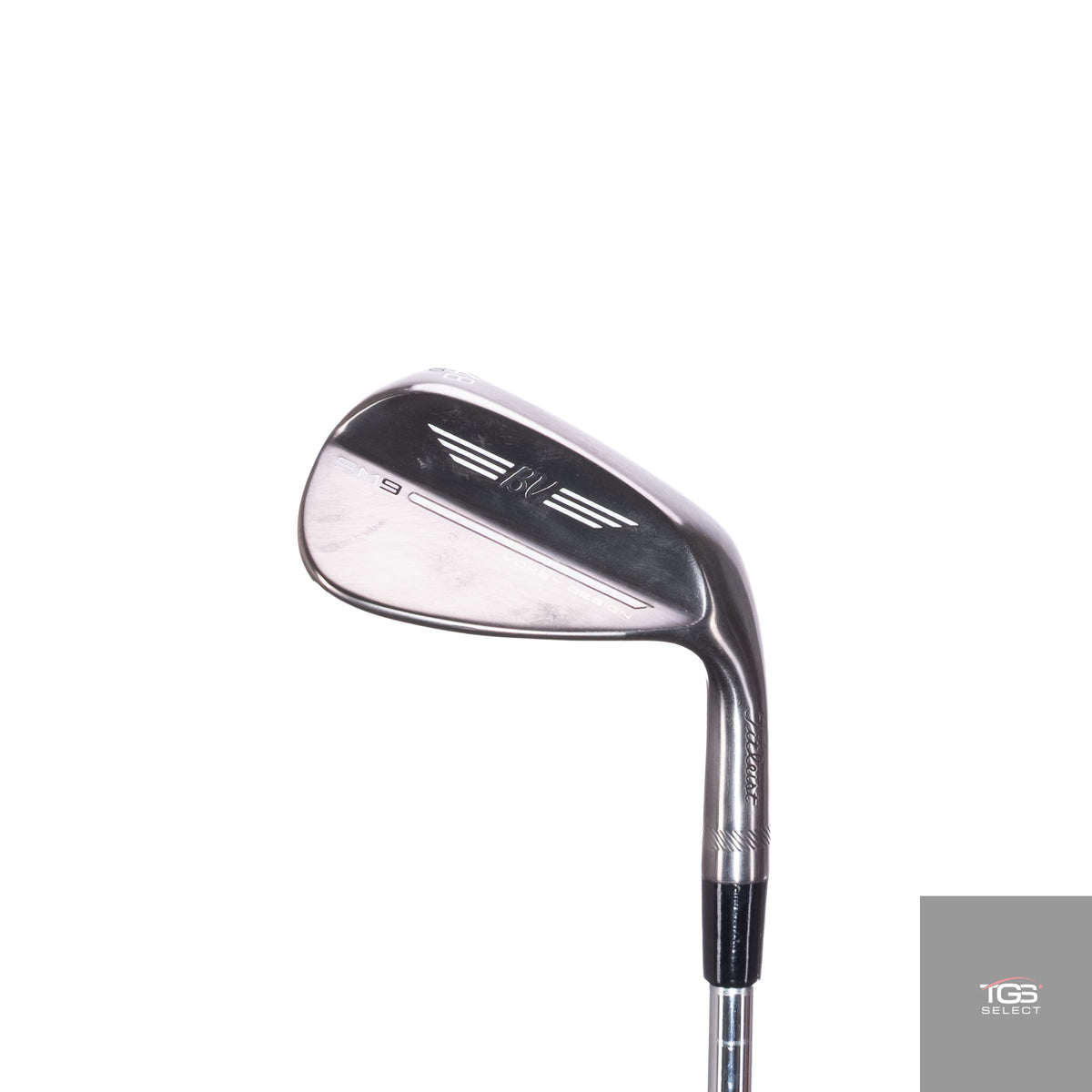 (RH) Titleist Vokey SM9 Brushed Steel (48°,F,10°) Dynamic Gold Mid 100 (R300, Regular Flex)