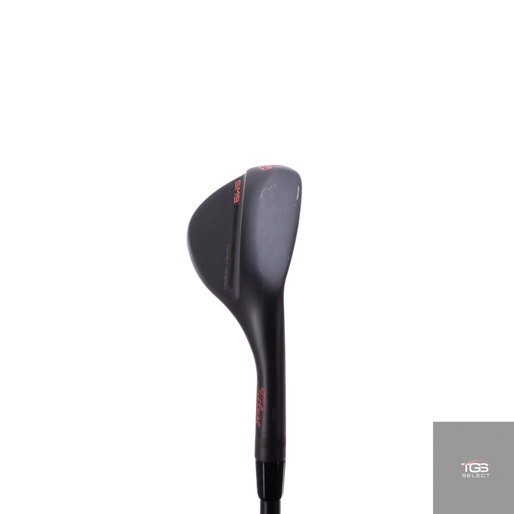 (RH) Titleist Vokey SM9 Jet Black (58°,M,8°) BGT RedZNE (115G, Wedge Flex)