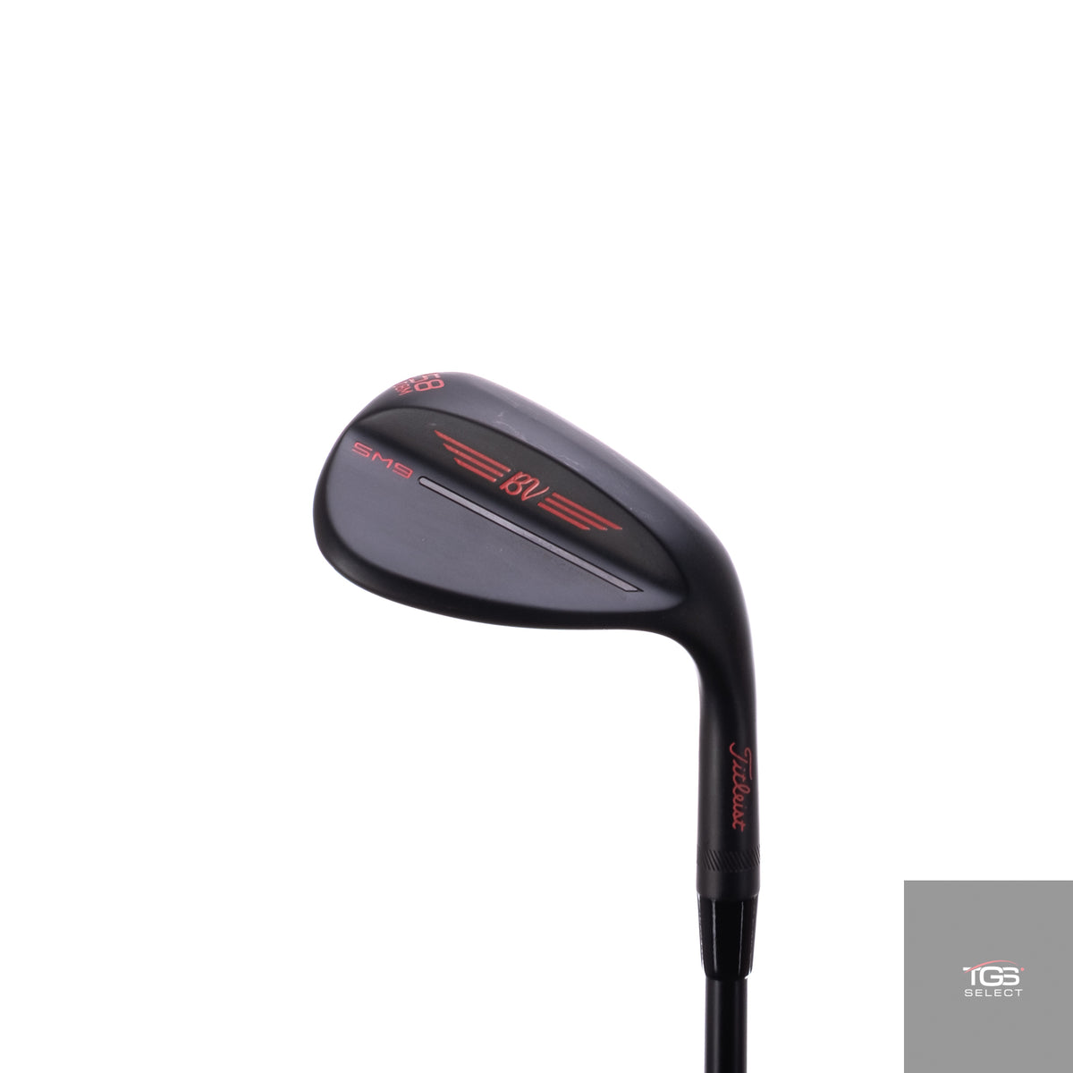 (RH) Titleist Vokey SM9 Jet Black (58°,M,8°) BGT RedZNE (115G, Wedge Flex)