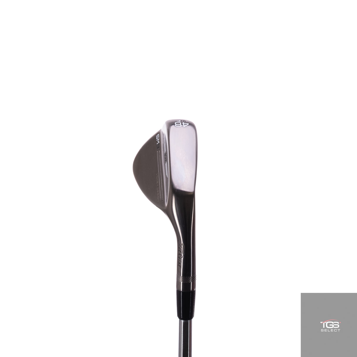 (RH) Titleist Vokey SM9 Brushed Steel (BS: 48°,F,10°) Steel Wedge Shaft (Wedge Flex)