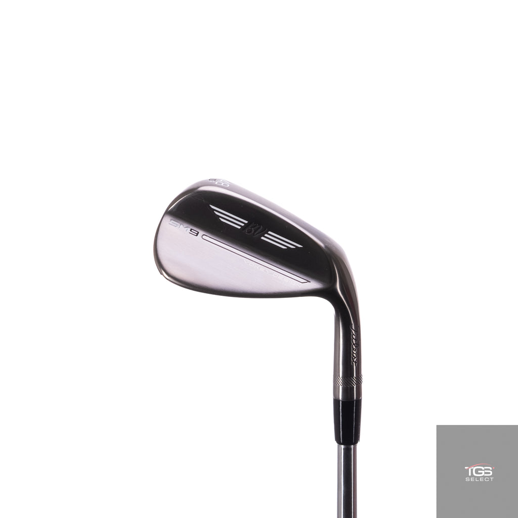 (RH) Titleist Vokey SM9 Brushed Steel (BS: 48°,F,10°) Steel Wedge Shaft (Wedge Flex)