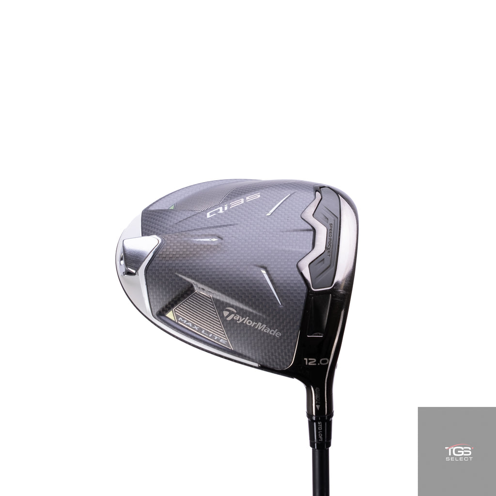 (RH) TaylorMade Qi35 Max Lite (12°) Mitsubishi Chemical Vanquish (40G,Senior Flex)