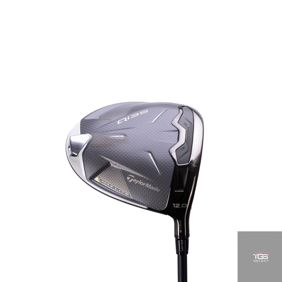 (RH) TaylorMade Qi35 Max Lite (12°) Mitsubishi Chemical Vanquish (40G,Senior Flex)