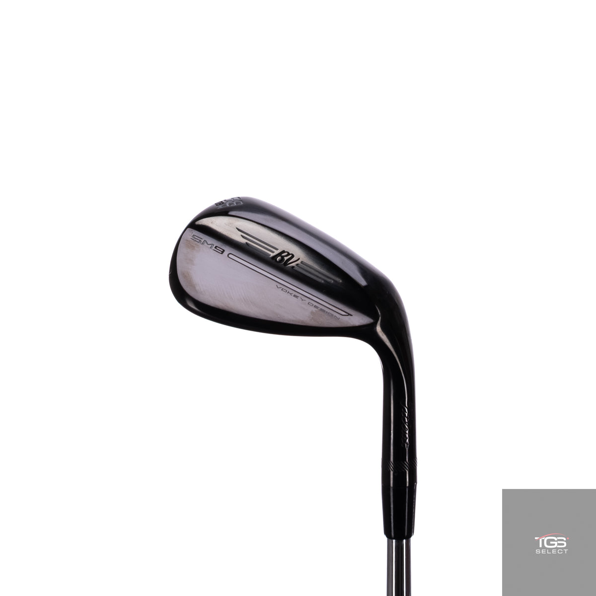 (RH) Titleist Vokey SM9 Jet Black (58°,M,8°) Steel Wedge Shaft